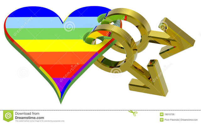 3d gay sex free gay free heart linked stock gold symbol royalty rainbow