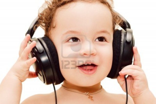 big black boy black photo happy wearing baby podlesnova singing headphones