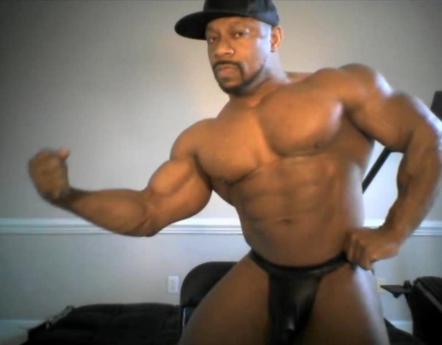 black hunk muscle muscle hunk off black his video ass showing