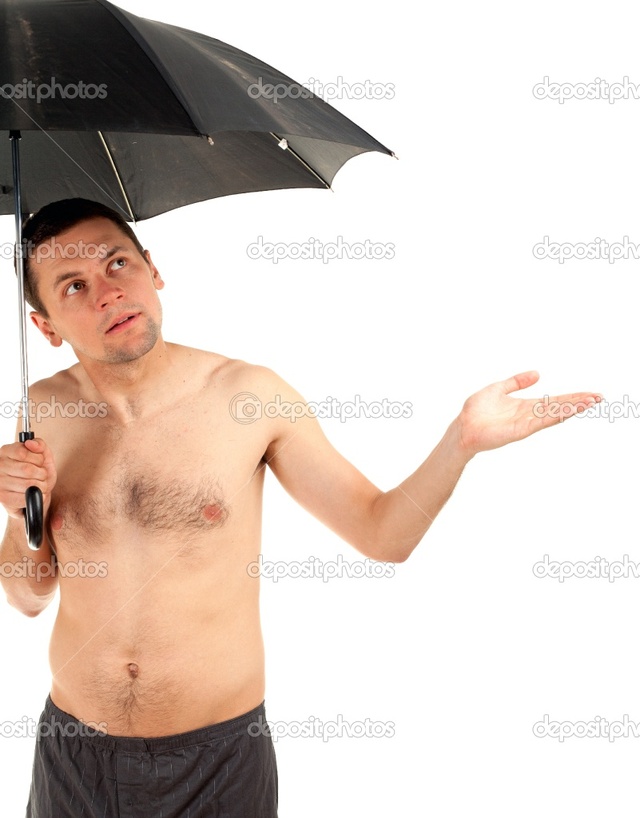 black naked males naked photo man depositphotos stock umbrella standing
