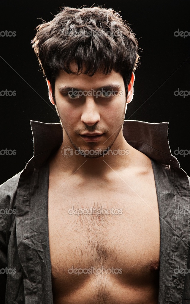 black naked man naked photo man handsome depositphotos stock breast