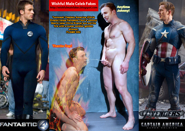Chris Colfer Gay Nude johnny chris piss evans america four fantastic shower captain avengers golden watersports storm