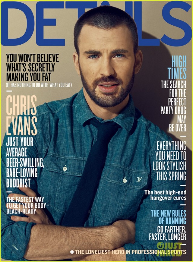 Chris Evans Gay Nude page magazine chris threads evans cover merged details