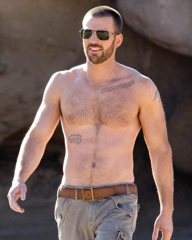 Chris Evans Porn chris shirtless evans mag details