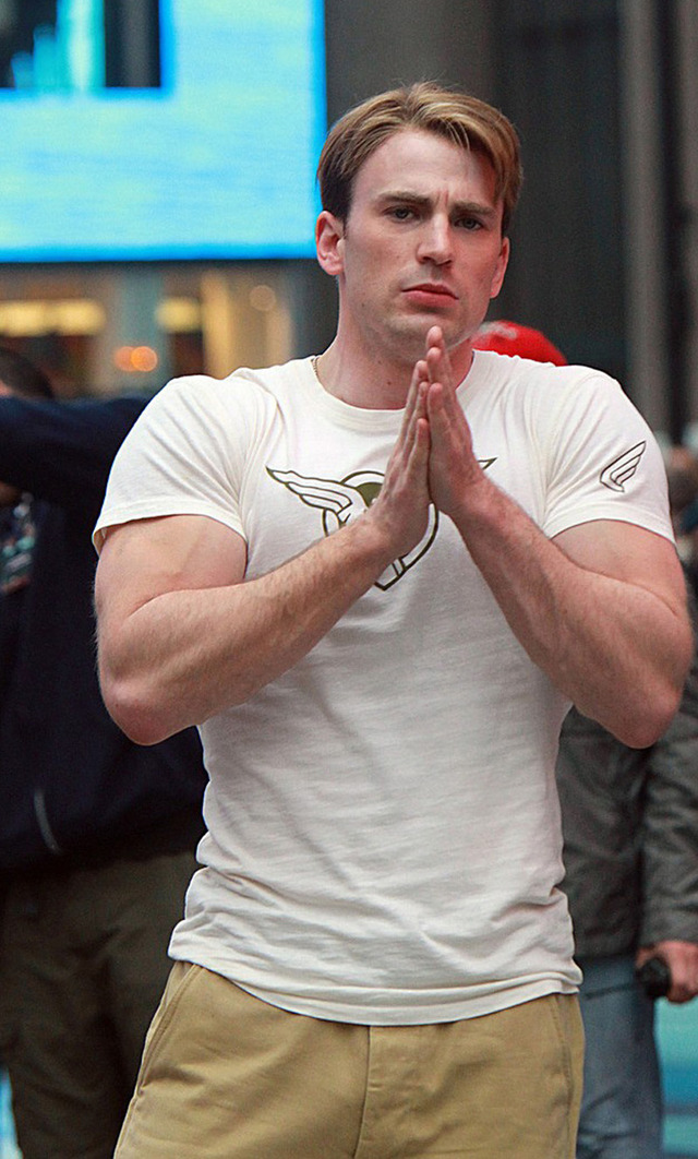 Chris Evans Porn chris sighting evans times filming square