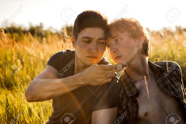 Gay young boys pictures gay photo young couple happy love outside stock ruslan