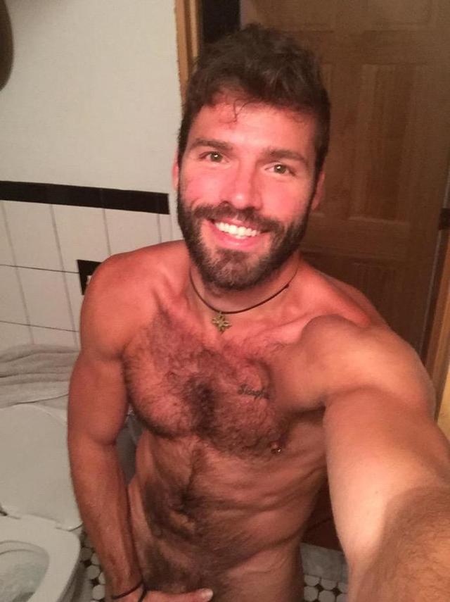Hairy Gay Porn hairy porn naked gay star xavier jacobs selfie