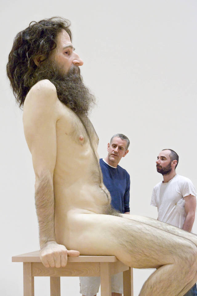 Hairy men Nude Pics naked nude man wild ron weirdnews mueck sculpture weirdphotos recoils