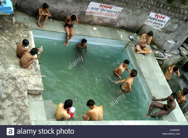 Hot pictures of naked men men naked photo outdoors swimming pool indian stock comp natural bathing crowd ajnxmx vashisht