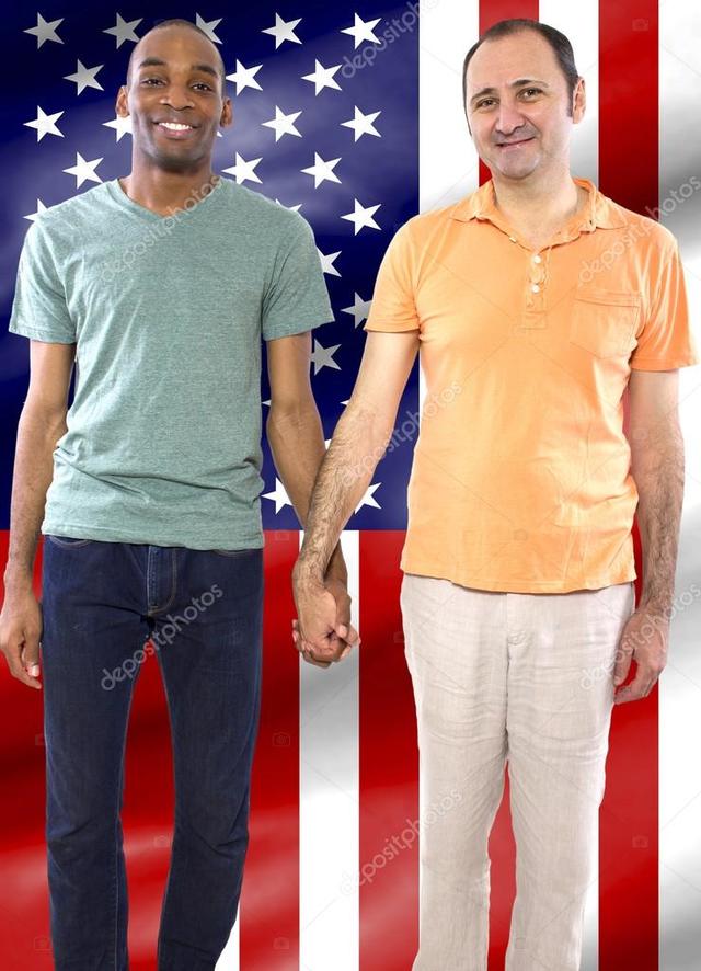 Interracial Gay Pics gay photo couple interracial depositphotos stock celebrating
