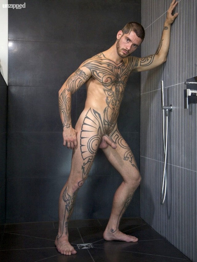 Logan McCree Porn logan mccree all tattoo bathroom over tattoos