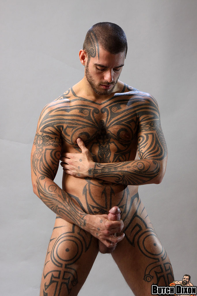 Logan McCree Porn logan mccree all tattoo hair facial over tattoos