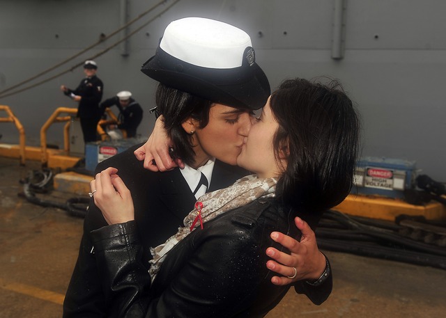 Military Gay Pics kiss wikipedia commons ask tell don hill oak lsd uss