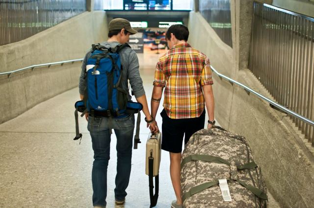 Military Gay Pics gay military goes viral proposal homecoming