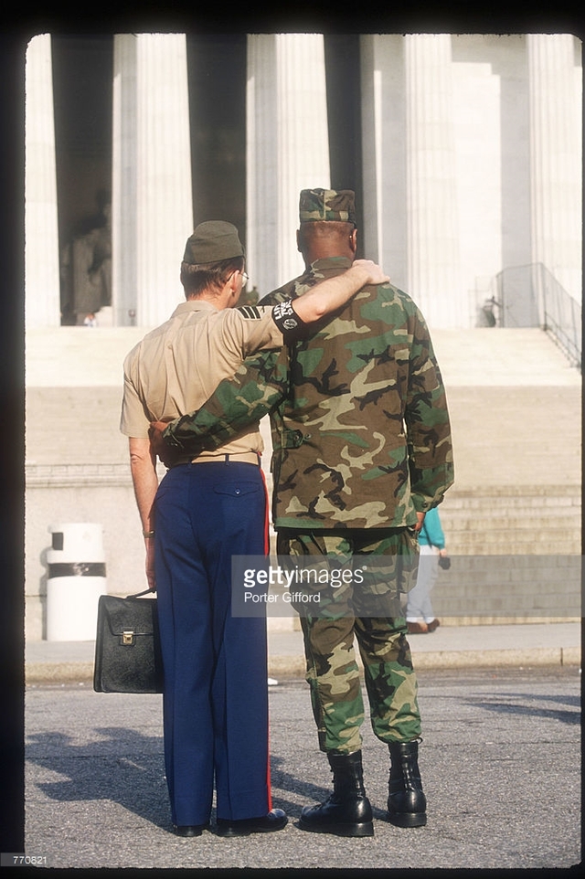 Military Gay Pics gay news photo photos picture military detail rights members march embrace