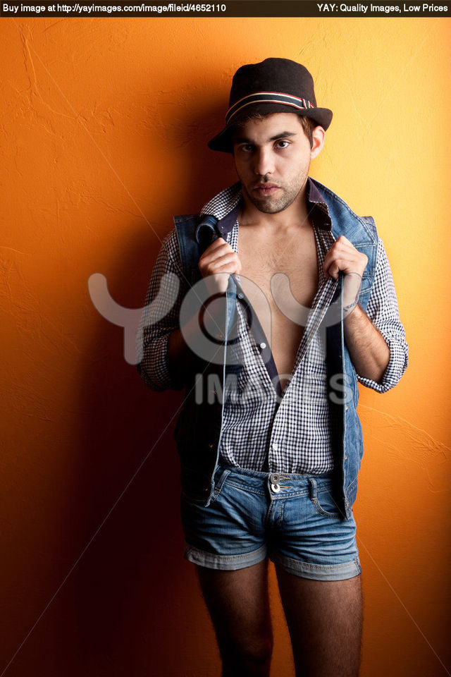 Sexy Gay Pics gay man sexy jeans hat stock