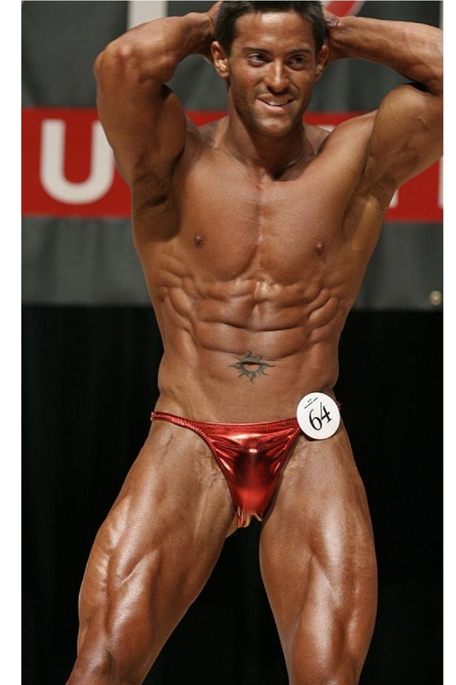 body builder naked red body pants builder ビル