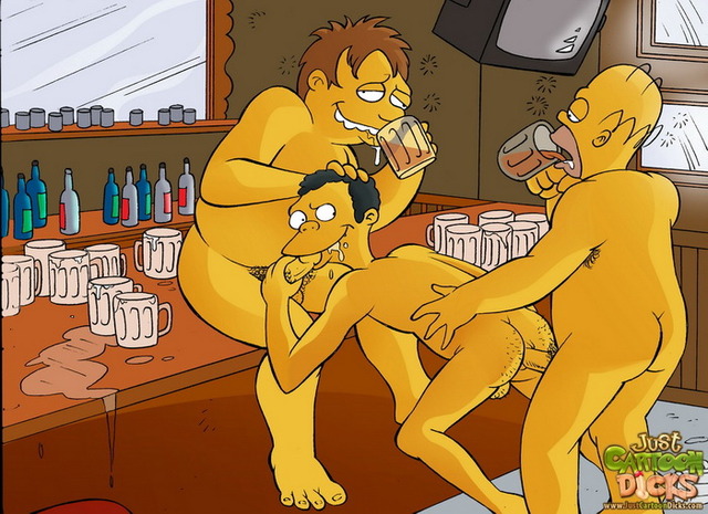 gay cartoon porn comics gay porno cartoon having fun simpsons actions characters