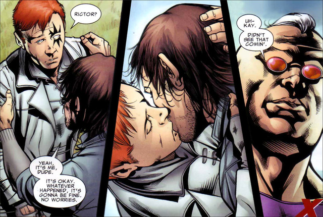 gay comic porn kiss rictor shatterstar