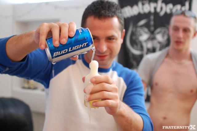 gay enema porn fraternity dustin enema beer stand keg