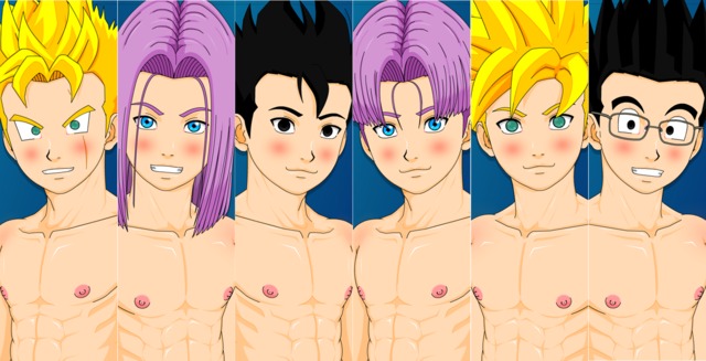 gay porn galore muscle gay hentai kai artist yaoi dragon ball dbz dbkai galore bara bishonen saiyan truhan jhemos