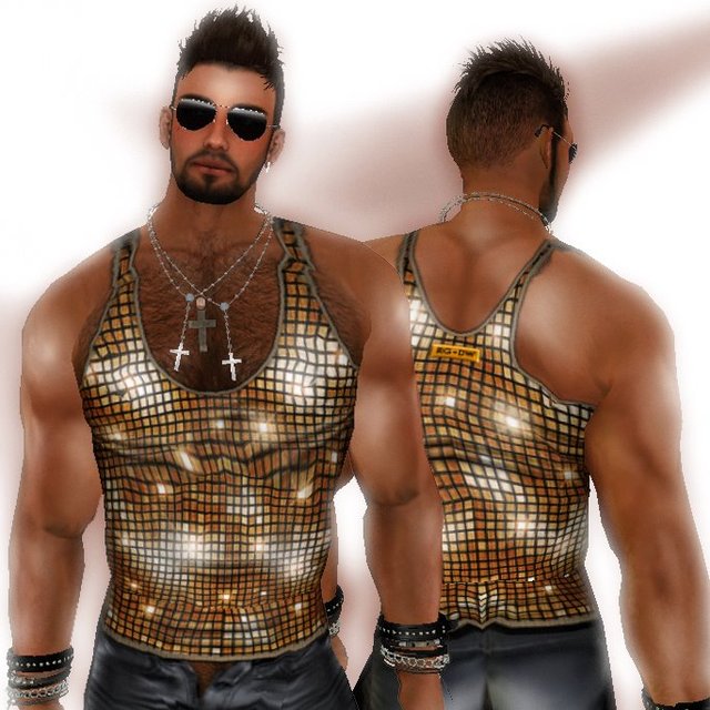 hot men in gay men life hot tank sexy gold disco second clothing rgdw sparkle