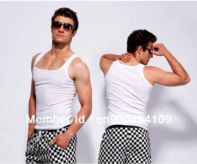 hot pics of men men white man mens hot singlets price cotton wsphoto font undershirt