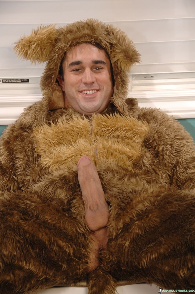 huge dick gay porn pictures off porn cock dick huge gay bear ass jerking real butt furry samuel otoole stripping stroking down fur hilarious costume mascot bearly furries
