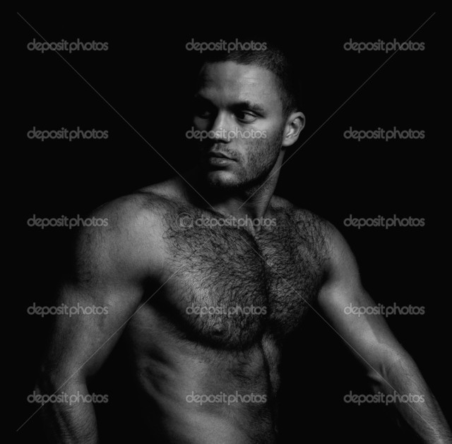 naked muscular guys black naked white muscular photo guy handsome depositphotos portrait stock