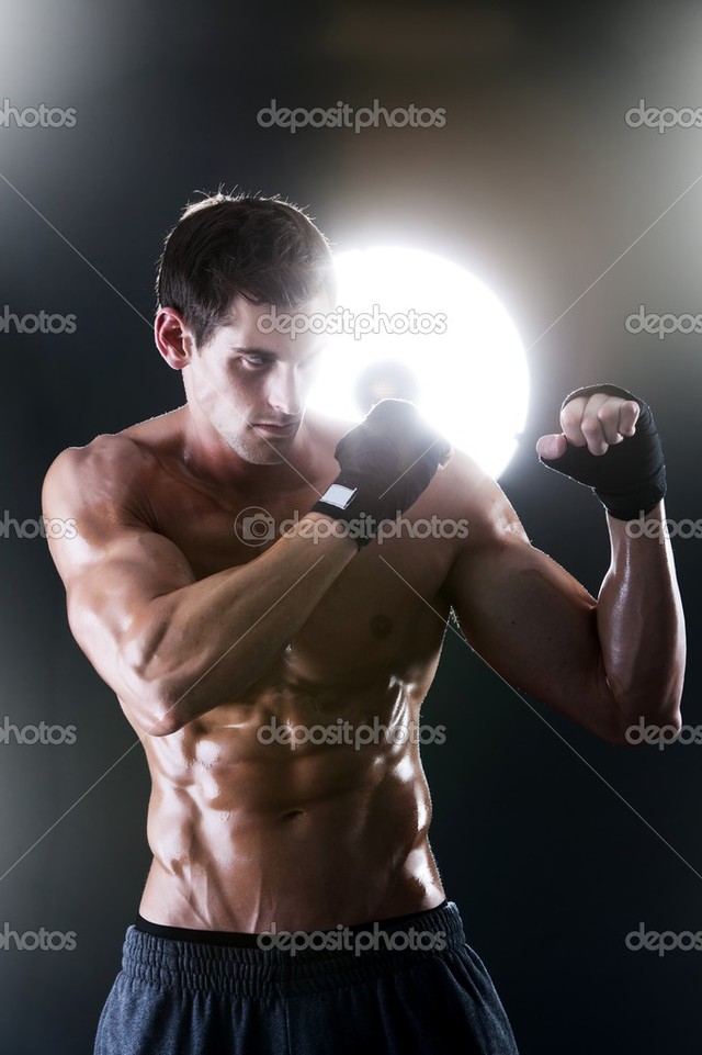 naked muscular guys naked muscular photo torso guy boxing sports depositphotos stock