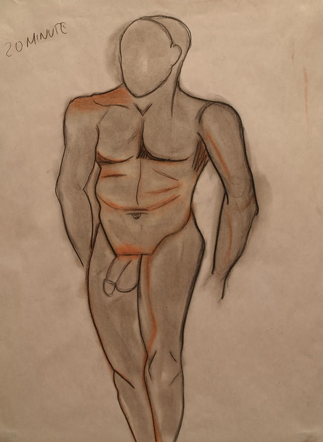 nude male photos male nude large featured drawing medium teri schuster