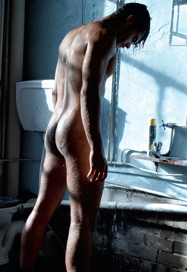 nude men sex gay naked man shower