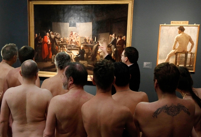 nude sexy men pic men naked news photo art nudists visit exposure vienna museum exhibit components msnbc photoblog