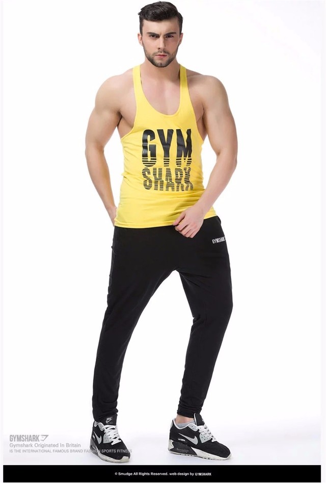 sexy bodybuilder man mens tops gym singlets product shark brand aktdesc tanks