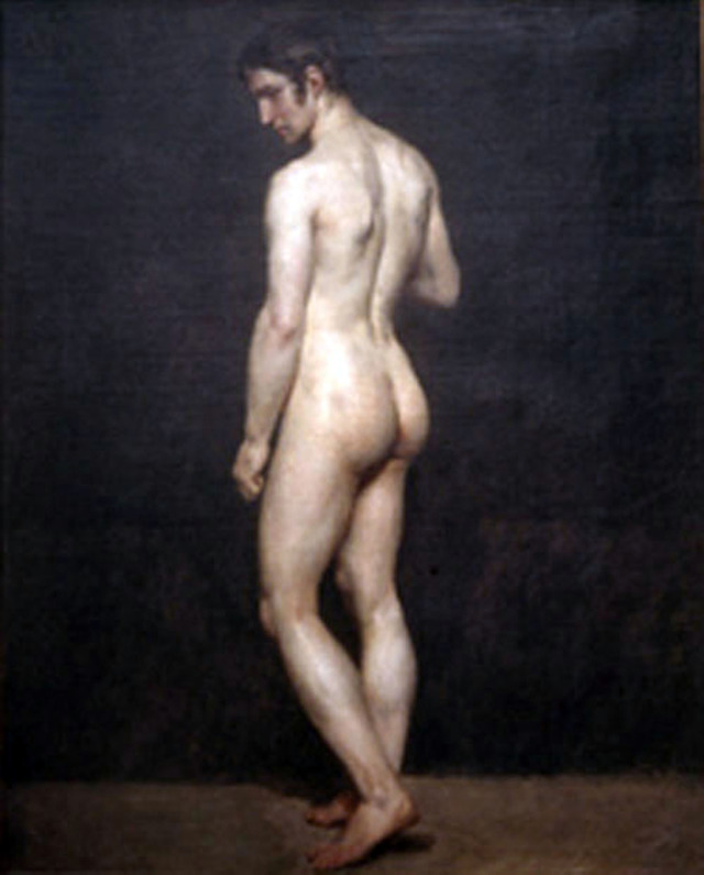 sexy male nudist male nude standing hippolyte flandrin