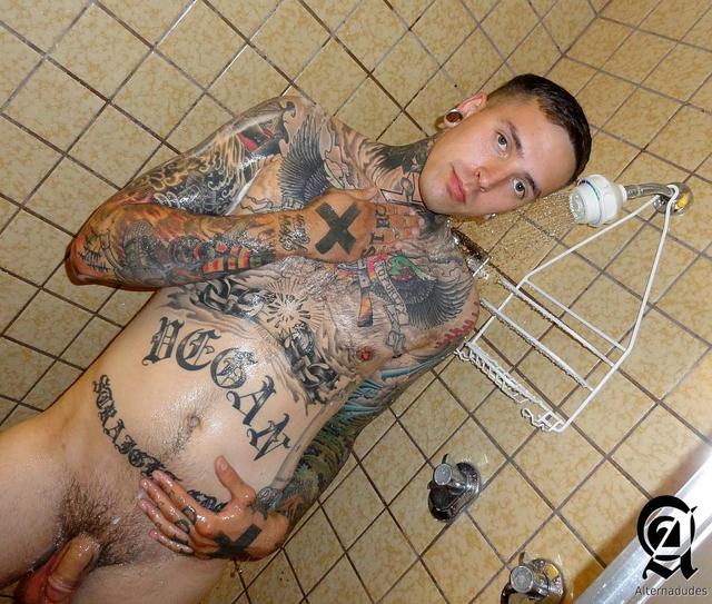 tattoo gay porn porn cock category gay tattoo jerking amateur guy alternadudes tatted hipster shower ruckus