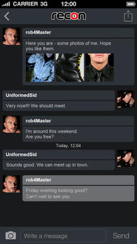 Fetish Gay Pics screenshots iphone recon gay fetish profiles men leather more app