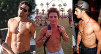 Joe Manganiello Porn brent joes joe manganiello corrigan jonas show off their shirtless coachella bodies