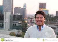 Latin Gay Pics portrait gay latin young male smiling stock photo