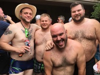 Bears Gay Pics cleanup day after bear pool party