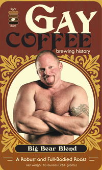 Bears Gay Pics gaycoffee label bigbearblend gay coffee launches bear blend