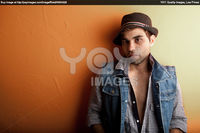 Sexy Gay Pics sexy gay man jeans hat stock