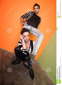 Sexy Gay Pics good looking sexy gay couple stock photo