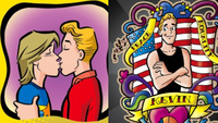 addicted to gay sex bigpic archie comics features their gay kiss