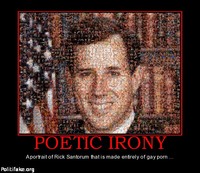 American gay porn Pictures political poetic irony rick santorum gay porn politics fun eerie disturbing similarities between satan question