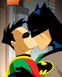 anime gay porn batman kiss