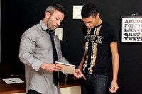 Brock Landon Porn teachtwinks brocklandon robbieanthony standahead teacher brock landon gives his student robbie anthony some special after class lessons stands fucking