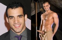 best gay male porn stars dameindanell separated birth reals olympic gymnast danell leyva gay porn star damien crosse