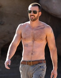 Chris Evans Porn chris evans shirtless hairy chest scruffy details magazine beach