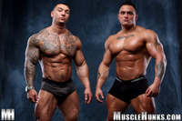 big naked cocks ripped bodybuilders caleb del gatto jackson gunn naked wrestling jack off their dicks together muscle challenge from hunks pic